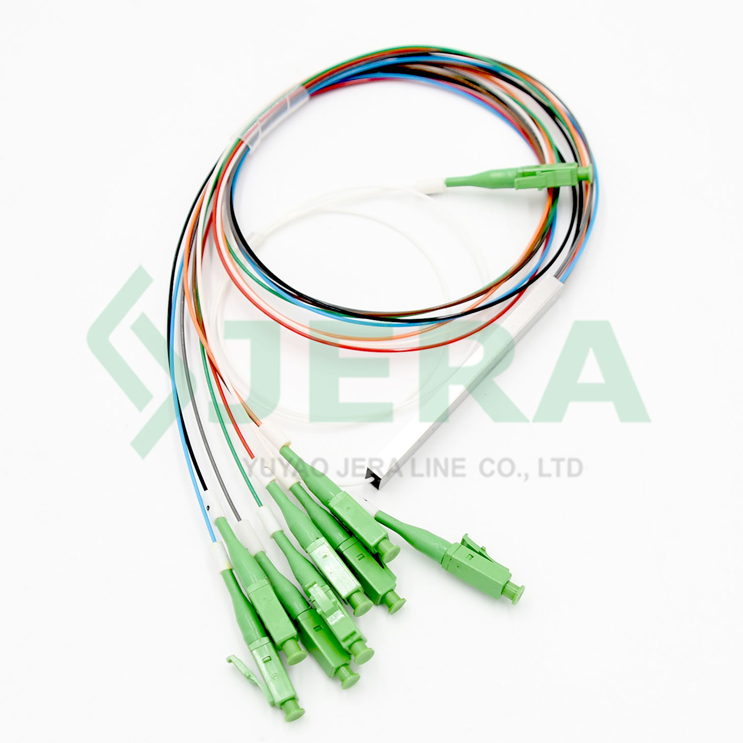 1×8 LC-APC fiber optic PLC splitter