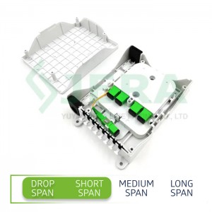 Fiber optic termination box, FODB-8R+C1-1*4