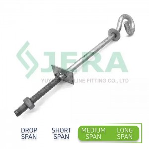 Pigtail hook bolt, PB-14-300