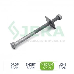 Overhead line bolt, B-14-230-140