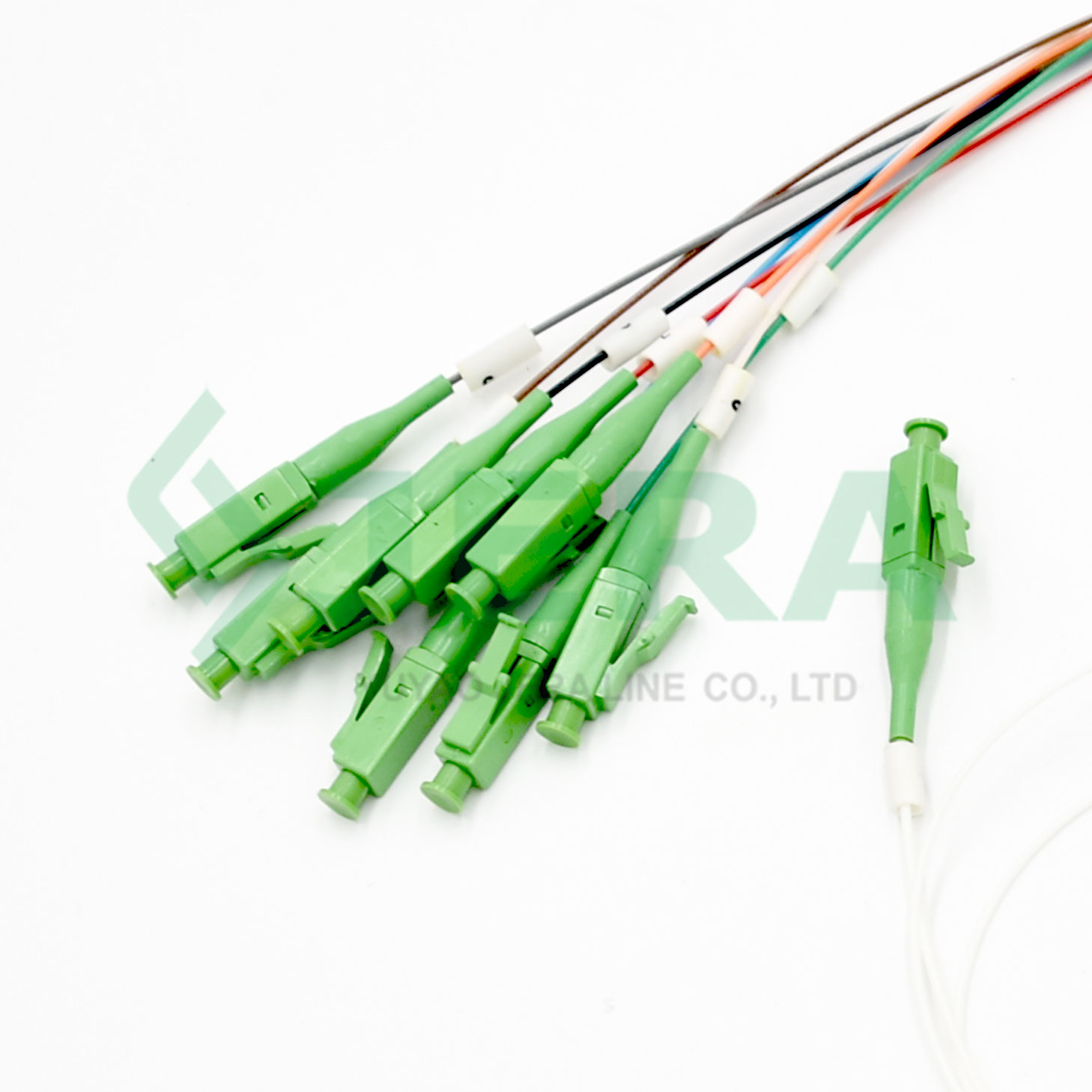 1×8 LC-APC fiber optic PLC splitter