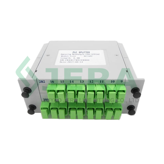 1×16 PLC LGX-modulo SC/APC-adaptiloj