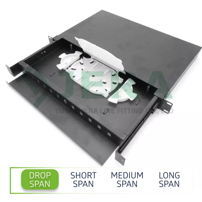 Ftth rack mount fiber optic distribution frame, 1U-12-SC