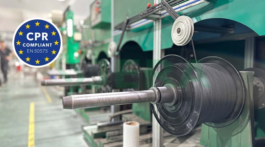 Jera Line FTTH Drop Cables Pass CPR Testing and Achieve B2ca Fire Classification