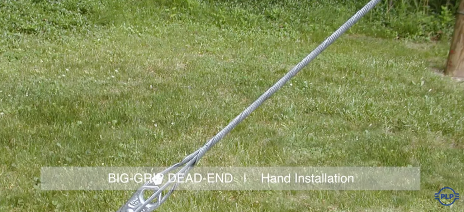 How 5/8” big-grip dead end used in Strand wire protection?