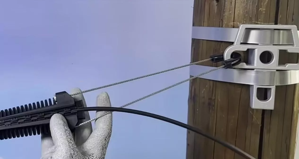 stainless steel band used for pole-mounted fiber hardware