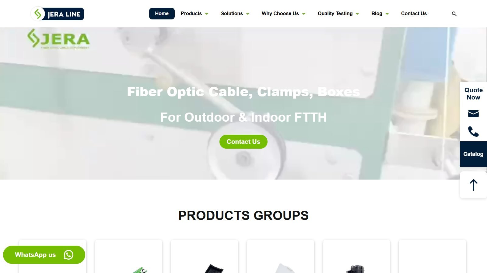 JERA FIBER (Yuyao Jera Line Co., Ltd) - fiber optic cable clamp supplier website