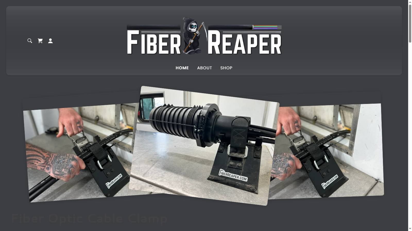 Fiber Reaper - fiber optic cable clamp supplier website