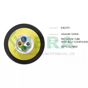 4-Core Single mode Fiber Optic Cable