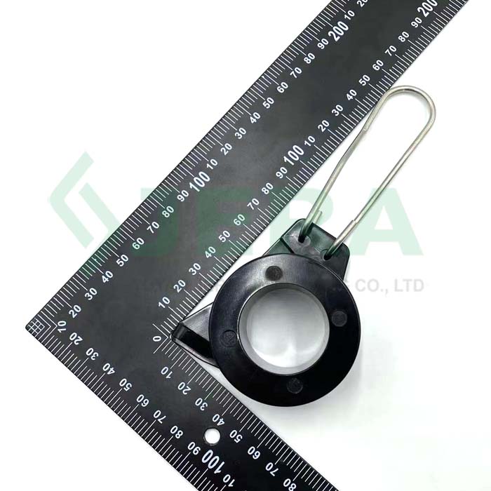 Drop cable plastic tension clamp