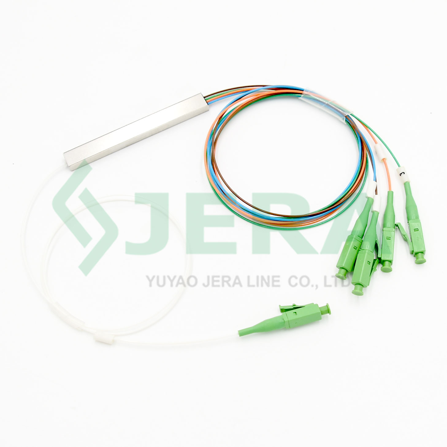 1×4 LC-APC fiber optic PLC splitter