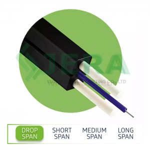 Drop Cable with Frp Rods, 1 Fiber