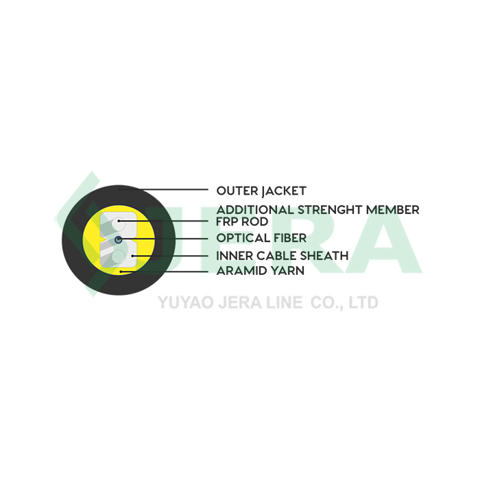 FTTH Fiber Optic Drop Cable, 1 fiiber