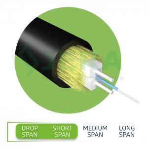 FTTH Fiber Optic Drop Cable, 1 fiber ntau