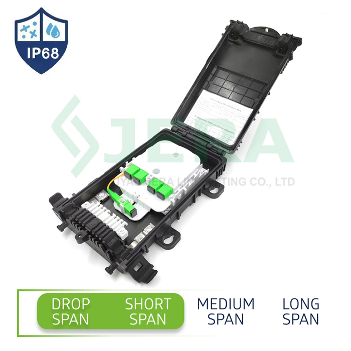 Caja de terminación de fibra FTTH, FODB-8+C1-1*4