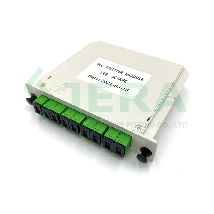 د FTTH کیسټ PLC سپلیټر 1×8 SC/APC