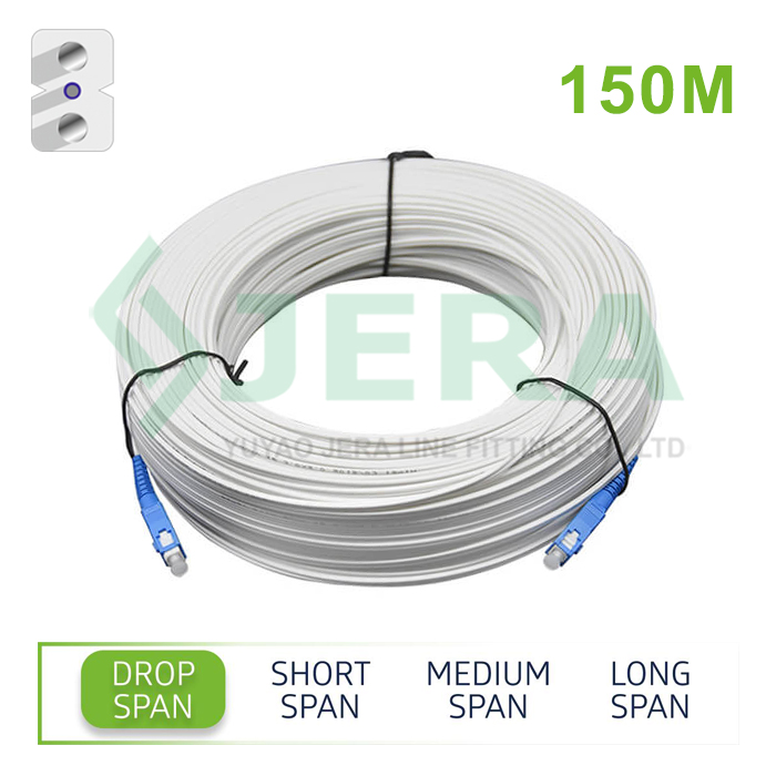 FTTH drop cable patchcords SC/UPC 150M