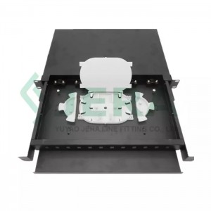 Ftth rack mount fiber optic distribution frame, 1U-12-SC