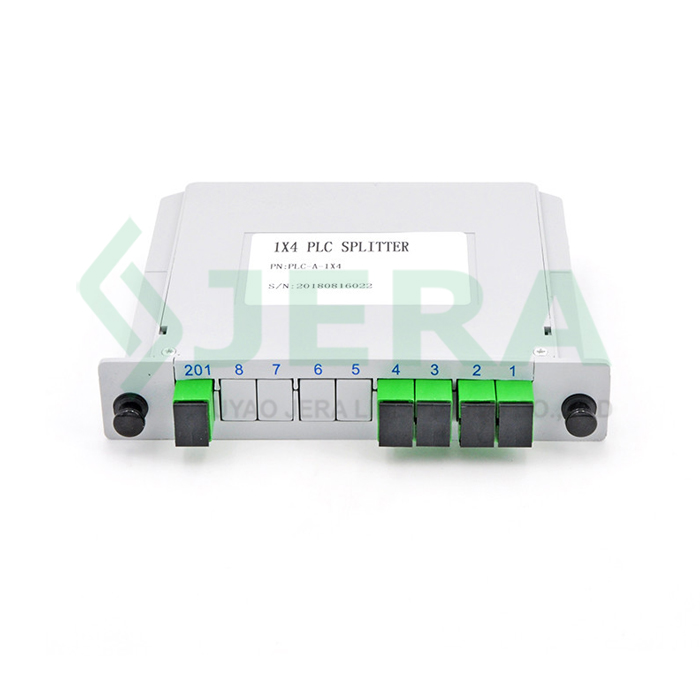 Pembahagi PLC kaset gentian optik 1×4 SC/APC