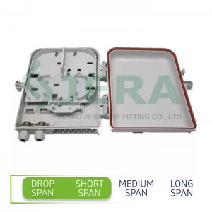 Fiber optic cable distribution box, FODB-16X