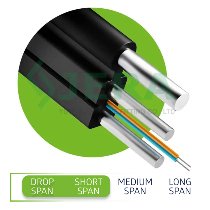 Fiber optic cable with Steel Wire And Rods Reinforced, 1 Fiber