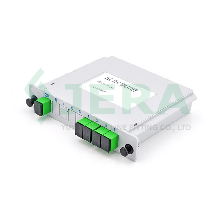 Fiberoptisk kassett PLC splitter 1×4 SC/APC