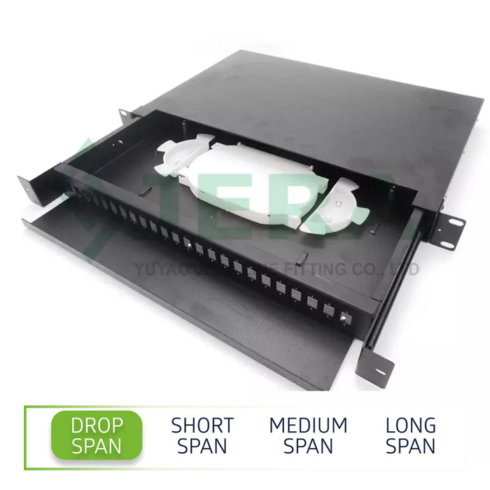 Száloptikai patch panel, 1U-24-SC