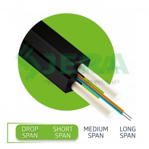 Ftth fiber optic cable with Frp Rods, 2 Fibers