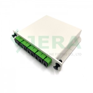 FTTH kasẹti PLC splitter 1× 8 SC/APC