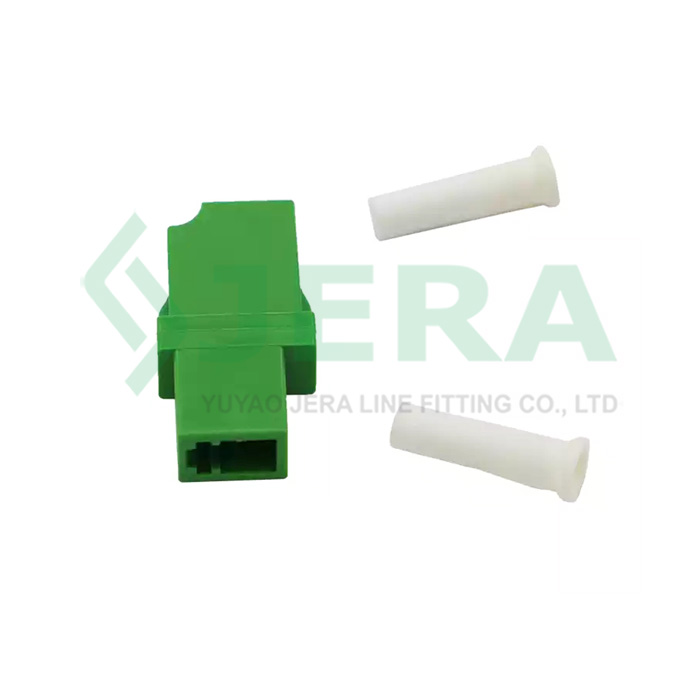 Adaptador de fibra óptica monomodo LC/APC