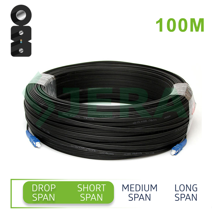 Outdoor drop cable patch cords SC/UPC 100m
