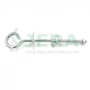 Pole Pigtail hook bolt, PB-12-350