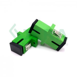 Adaptador de fibra óptica simplex SC/APC