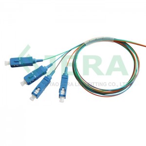 FTTH blockless fiber PLC splitter 1×4 SC/UPC