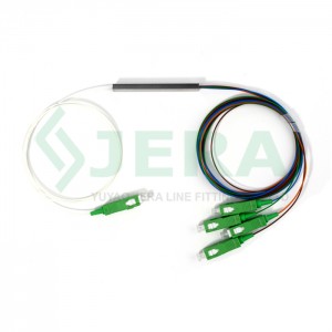 Fiber optical PLC splitter 1 × 4 SC / APC