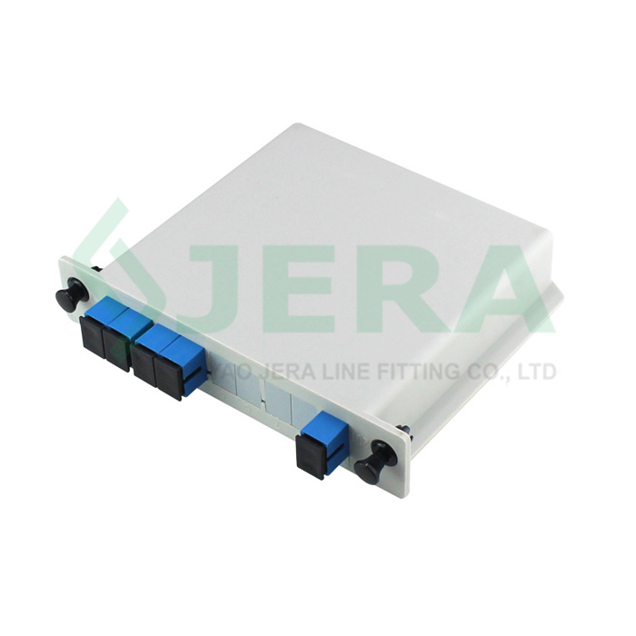 1 × 4 SC / UPC caiseid optigeach PLC splitter