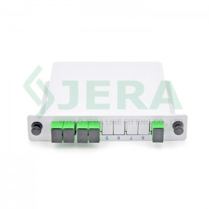 Fiber optical cassette PLC splitter 1 × 4 SC / APC