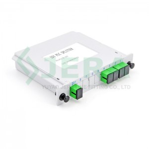 Fiber optical kaseti PLC vaelua 1×4 SC/APC