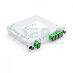 Fiber optical cassette PLC splitter 1×4 SC/APC