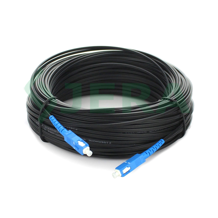 Outdoor FTTH drop cable patchcord SC/UPC 50M