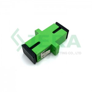 Adaptador de fibra óptica simplex SC/APC