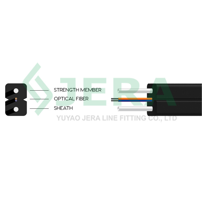2 Core indoor FTTH drop cable