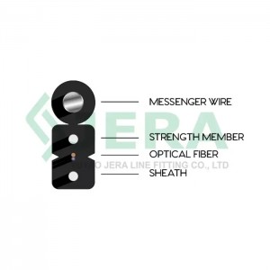 Ftth Cable Steel Wire at Frp Rods Reinforced, 4 Fibers