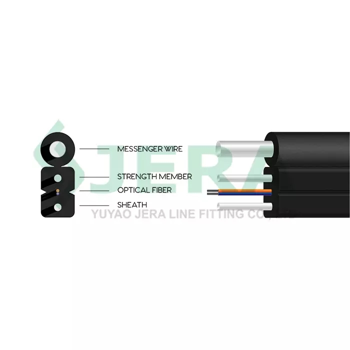 Ftth Cable ine Frp Wire uye FRP Tsvimbo, 1 Fiber