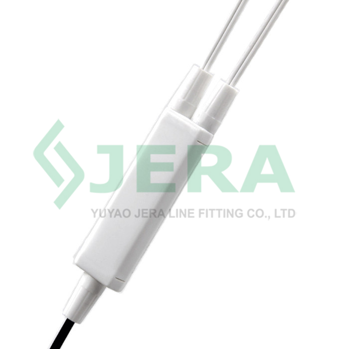 Fiber optic drop cable protection box, PC-1-2