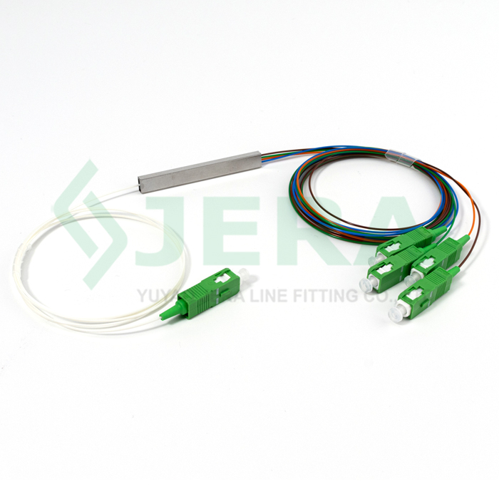 Fiber Optical PLC splitter 1 × 4 SC/APC