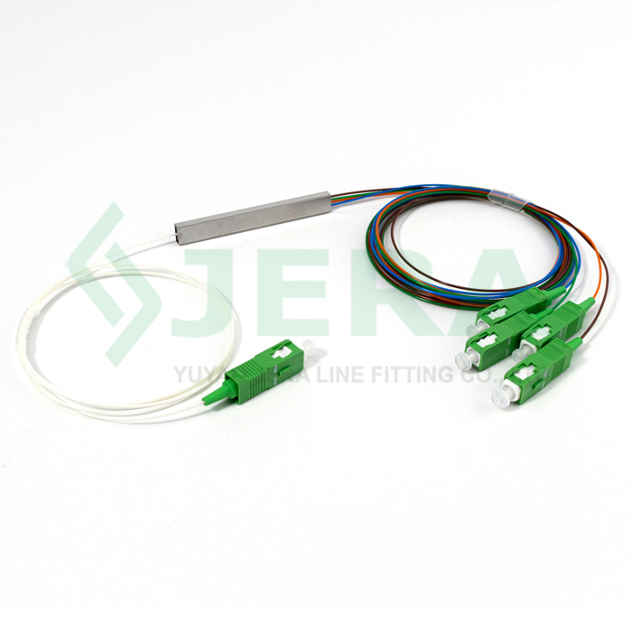 ෆයිබර් ඔප්ටිකල් PLC splitter 1×4 SC/APC