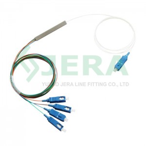 Divisor PLC de fibra sense bloqueig FTTH 1×4 SC/UPC