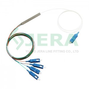 Splitter PLC in fibra senza blocchi FTTH 1×4 SC/UPC